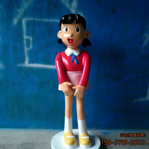 卡通小女生雕塑