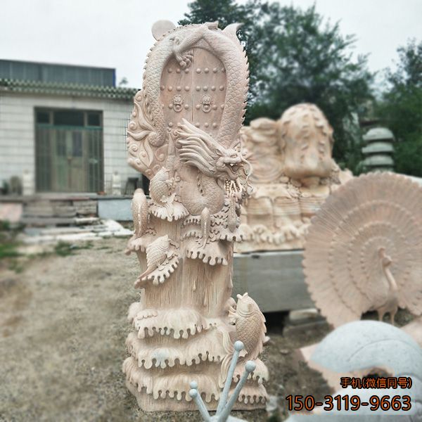 魚躍龍門_景區(qū)景點(diǎn)廣場動物石雕景觀雕塑