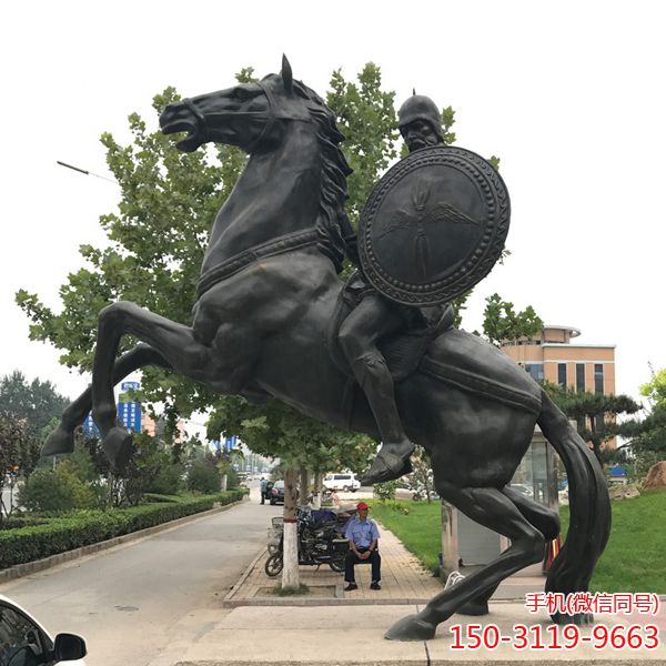 歐式騎馬武士雕塑_西方戰(zhàn)士人物銅像廠(chǎng)家直銷(xiāo)