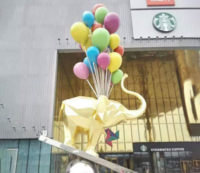 創(chuàng)意抽象氣球小狗室內(nèi)景觀雕塑有什么寓意？