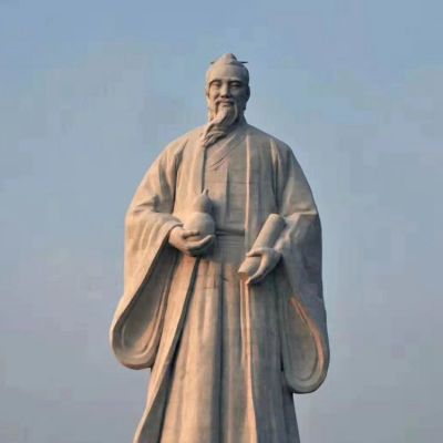 戶外大型石雕名人，古人著名醫(yī)學(xué)家名醫(yī)塑像