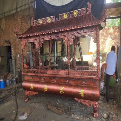 有求必應(yīng)銅雕香爐，寺廟焚香爐