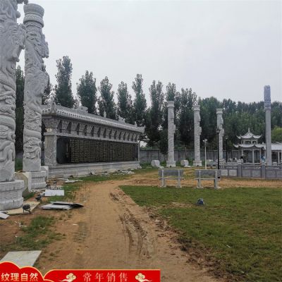 景區(qū)園林石雕龍柱、涼亭、影壁墻，庭院建筑構(gòu)件定制生產(chǎn)