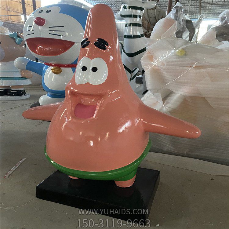 游樂場(chǎng)玻璃鋼卡通動(dòng)物人物形象擺件雕塑