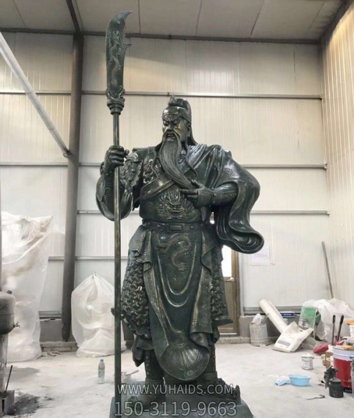 銅雕景區(qū)寺廟大型神佛關公雕塑
