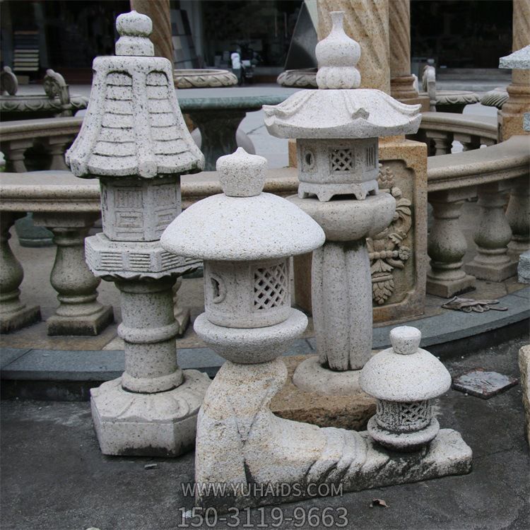 庭院景觀石燈籠藝術(shù)設(shè)計幾何石雕工藝品擺件雕塑