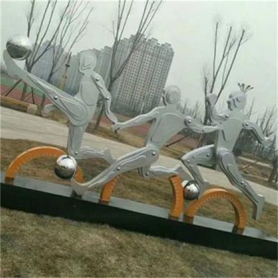 戶(hù)外廣場(chǎng)不銹鋼抽象幾何動(dòng)物擺件