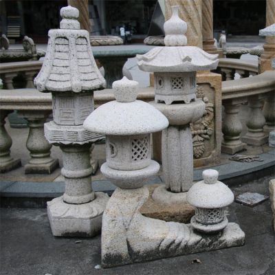 庭院景觀石燈籠藝術(shù)設計幾何石雕工藝品擺件