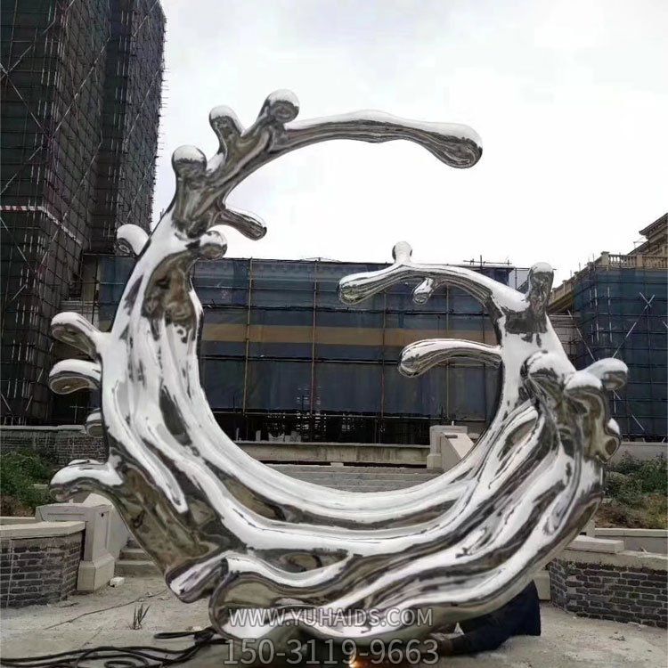 校園廣場(chǎng)酒店門(mén)口不銹鋼創(chuàng)意鏡面戶(hù)外大型景觀(guān)雕塑