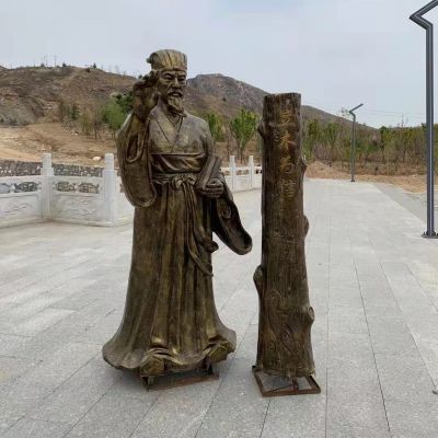 立木為信，商鞅變法法制人物雕塑，玻璃鋼仿銅鑄銅雕塑