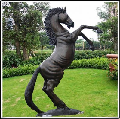 玻璃鋼立馬，仿銅馬兒
