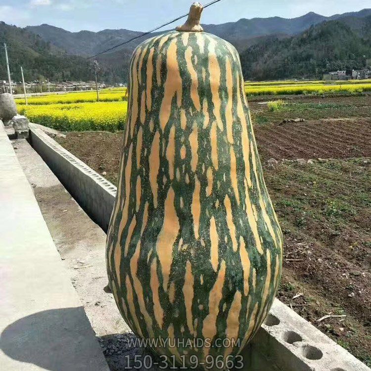 大北瓜，玻璃鋼仿真果蔬景觀雕塑
