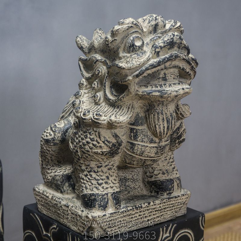 戶(hù)外田園創(chuàng)意青石仿古做舊貔貅雕塑