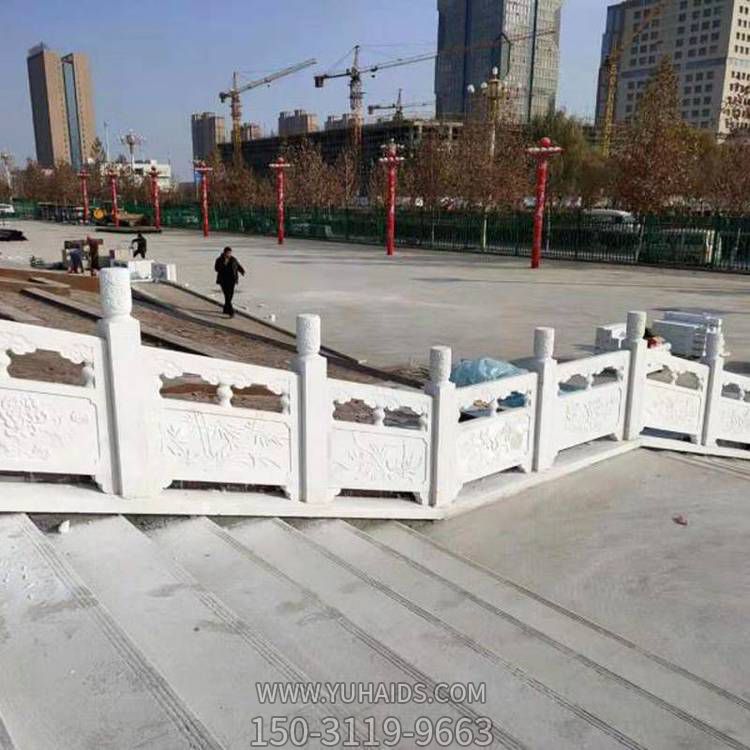大理石石雕戶(hù)外園林景觀護(hù)欄雕塑