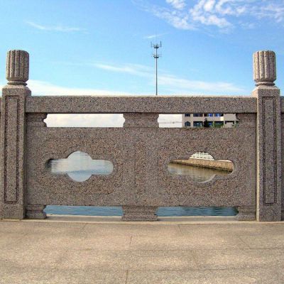 花崗巖石雕欄桿欄板，路政橋梁石雕護欄