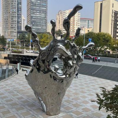海浪浪花擺件，城市街道創(chuàng)意雕塑