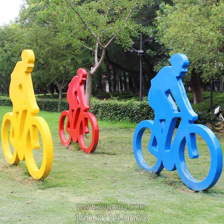公園擺放不銹鋼鏤空剪影汽車(chē)運(yùn)動(dòng)雕塑