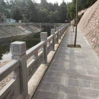 城市河道護欄石欄桿，花崗巖石刻欄桿