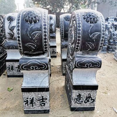 仿古門(mén)枕石門(mén)墩雕塑