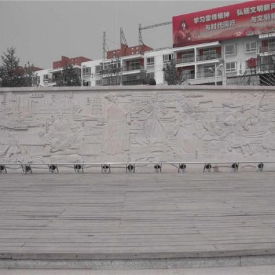 壁畫(huà)墻大理石浮雕 室內(nèi)門廳裝飾人物浮雕影壁雕塑