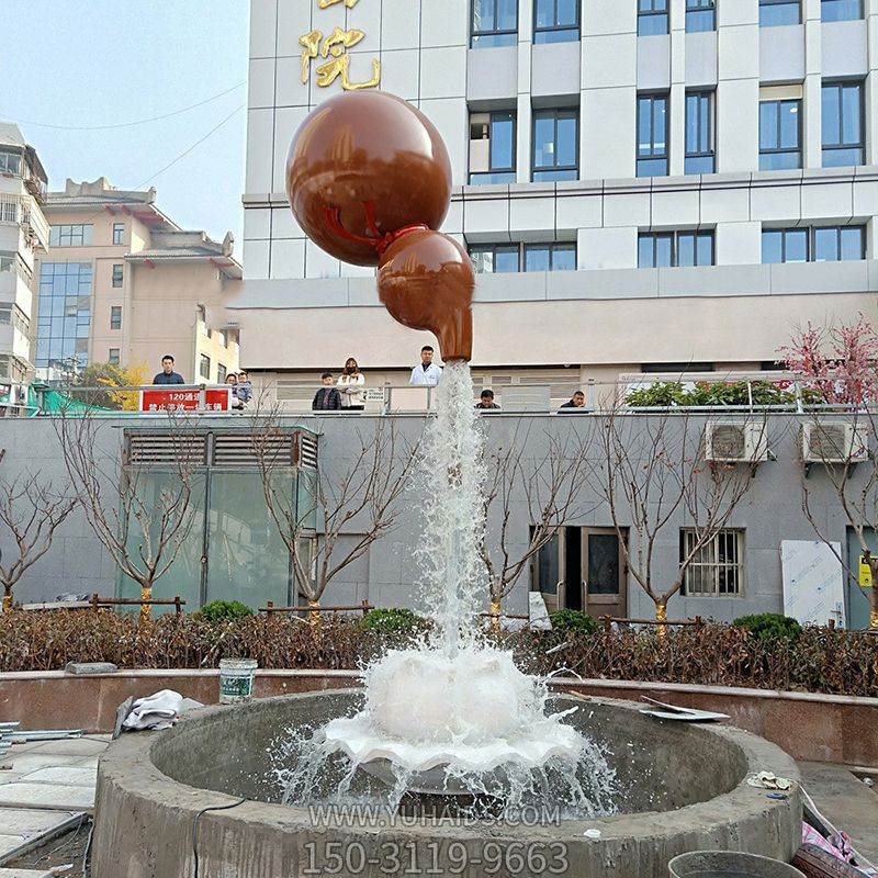 天壺“添?！眲?chuàng)意景觀葫蘆雕塑
