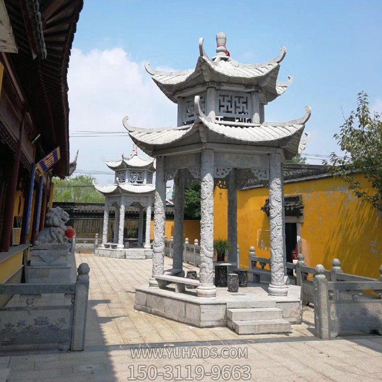 寺院擺放仿古建筑青石雕刻二層中式?jīng)鐾さ袼?>
                                <h2>寺院擺放仿古建筑青石雕刻二層中式?jīng)鐾さ袼?參數(shù)說明</h2>
                                                                        <table>
                                      <tr>
                                        <th>產(chǎn)品標(biāo)題</th>
                                        <td>寺院擺放仿古建筑青石雕刻二層中式?jīng)鐾さ袼?/td>
                                      </tr>
                                      <tr>
                                        <th>發(fā)布時(shí)間</th>
                                        <td>2023-06-08 14:00</td>
                                      </tr>
                                      <tr>
                                        <th>價(jià)格</th>
                                        <td><span>電話咨詢</td>
                                      </tr>
                                                                              <tr>
                                          <th>雕刻內(nèi)容</th>
                                          <td>涼亭</td>
                                        </tr>
                                                                              <tr>
                                          <th>制作材質(zhì)</th>
                                          <td>石雕、青石、石雕</td>
                                        </tr>
                                                                              <tr>
                                          <th>其他</th>
                                          <td>仿古</td>
                                        </tr>
                                                                          </table>
                                <h2>寺院擺放仿古建筑青石雕刻二層中式?jīng)鐾さ袼?詳細(xì)說明</h2>
                                <p>玉海雕塑是一家綜合性的雕塑公司，擁有多款寺院擺放仿古建筑青石雕刻二層中式?jīng)鐾さ袼苣Ｐ停杉庸ざㄖ贫喾N寺院擺放仿古建筑青石雕刻二層中式?jīng)鐾さ袼?，支持材質(zhì)、樣式、風(fēng)格、尺寸大小等方面的調(diào)整修改定制。我們所加工制作的寺院擺放仿古建筑青石雕刻二層中式?jīng)鐾さ袼苜|(zhì)優(yōu)價(jià)廉，遍布全國多個(gè)省市地區(qū)，想要了解更多案例圖片，請電話或微信咨詢。材質(zhì)、大小、樣式等都可以按需定制，還可根據(jù)您提供給的寺院擺放仿古建筑青石雕刻二層中式?jīng)鐾さ袼軜訄D進(jìn)行制作！如有相關(guān)需求，歡迎致電（微信同號(hào)）：<span>150-3119-9663</span></p>
                                                                <div   class=